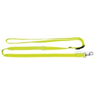 Papírenské zboží - Svítící jogging vodítko USB S-XL 1,85-2,55m/25mm neon žlutá - DOPRODEJ