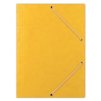 Papírenské zboží - Desky s gumičkou "Premium", žluté, prešpánové, A4, DONAU
