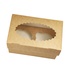 Papírenské zboží - ECO-Papierbox für Muffins 100x160x100 mm braun mit Fenster [25 Stück]