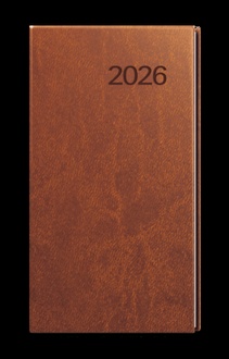 Papírenské zboží - Týdenní diář - Jakub - Vivella - kapesní - hnědá