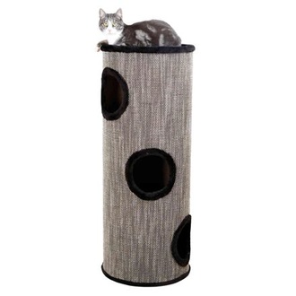 Papírenské zboží - Škrabací válec pro kočky TOWER AMADO, 100cm, šedý melír/černá 