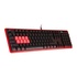 Papírenské zboží - A4Tech B2278, Tastatur CZ, Game, optische Schalter typ verkabelt (USB), schwarz/rot