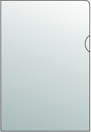 Papírenské zboží - Průhledný obal A4 "L/U" PP bez euroděrování, lesk 140mic. [25 ks]
