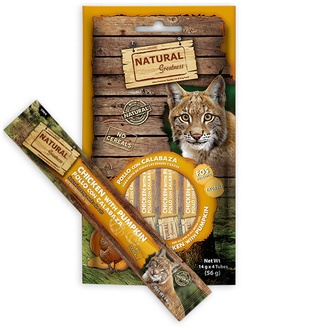 Papírenské zboží - Natural Greatness Creamy DIGEST, funkční pamlsek - kuře, dýně, 4 x 14 g