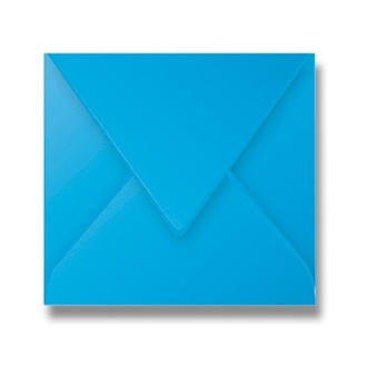 Papírenské zboží - Obálka Clairefontaine, 165 x 165 mm, modrá, 20 ks