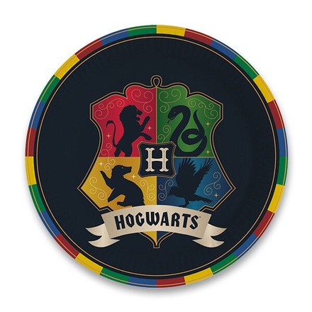 Papírenské zboží - Papírové talířky Harry Potter průměr 23 cm, 8 ks
