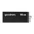 Papírenské zboží - Goodram USB flash disk, USB 2.0, 16GB, UCU2, schwarz, UCU2-0160K0R11, USB A, mit einer drehbaren Kappe