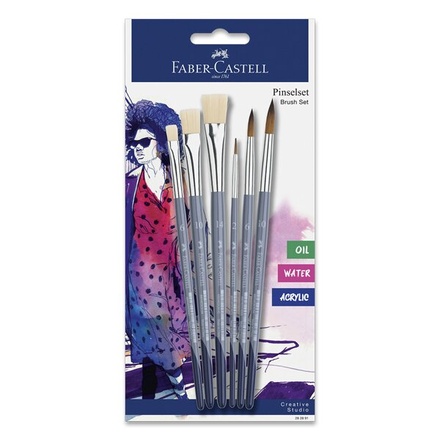 Papírenské zboží - Sada štětců Faber-Castell Brush Set 6 ks