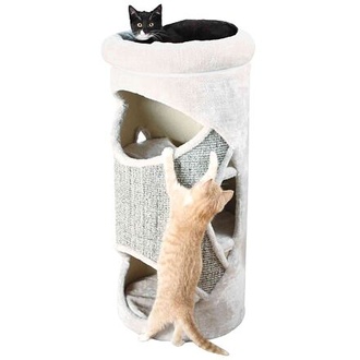 Papírenské zboží - Škrábací válec pro kočky TOWER GRACIA béžový 38 cm/85 cm 