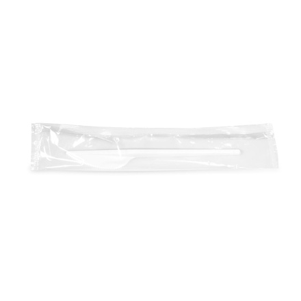 Papírenské zboží - Nůž bílý 16,5 cm hygienicky balený [100 ks]