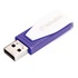 Papírenské zboží - Verbatim USB flash disk, USB 2.0, 64GB, Swivel, lila, 49816, mit einer drehbaren Kappe