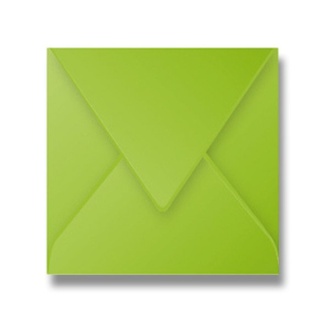 Papírenské zboží - Obálka Clairefontaine, 165 x 165 mm, zelená, 20 ks