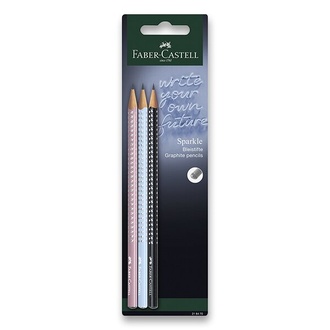 Papírenské zboží - Grafitová tužka Faber-Castell Sparkle 3 ks