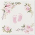 Papírenské zboží - Servietten PAW AIRLAID 40x40 cm Baby Feet hellrosa [50 Stück]