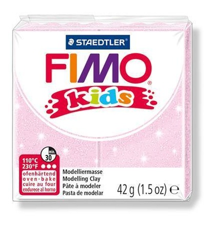 Papírenské zboží - Modelovací hmota Fimo kids 42g perleťová růžová