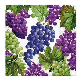 Papírenské zboží - Ubrousky PAW L 33x33cm Natural Grapes
