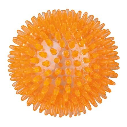 Papírenské zboží - Ježatý míček,  pevný plast (TPR) 8 cm 