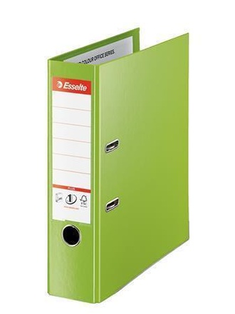 Papírenské zboží - Pákový pořadač "Standard Plus", ochranné spodní kování, Vivida zelená, 80 mm, A4, PP, ESSE