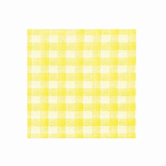 Papírenské zboží - Ubrousky 1-vrstvé, 33 x 33 cm KARO žluté [100 ks]