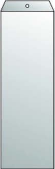 Papírenské zboží - Průhledný obal 112x326 mm skladové karty, 120mic. [100 ks]