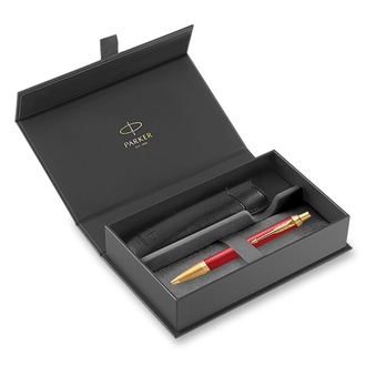 Papírenské zboží - Parker IM Premium Red GT sada kuličkové pero a pouzdro