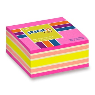 Papírenské zboží - Samolepicí bloček Hopax Stick’n Notes Neon růžový