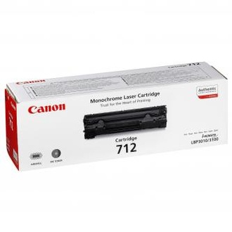 Papírenské zboží - Canon originální toner CRG712, black, 1500str., 1870B002, Canon LBP-3100, O