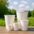 Papírenské zboží - Pappbecher weiß durchmesser 90mm 610ml `XXL: 0,5L/20oz` [50 St.]