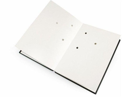 Papírenské zboží - Podpisová kniha, černá, koženka, A4, 20 listů, karton, VICTORIA