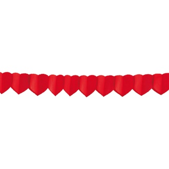 Papírenské zboží - Papírová girlanda SRDCE 4 m (průměr 18 cm) [1 ks]