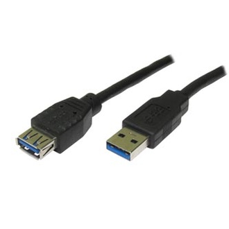 Papírenské zboží - Kabel USB (3.0), USB A M- USB A F, 1.8m, černý